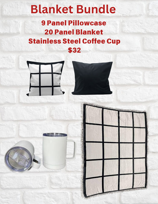 Sublimation Blanket Bundle   20 Panel