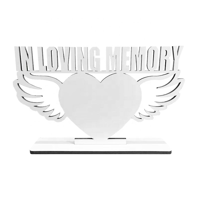 Sublimation Heart In Loving Memory Photo Frame