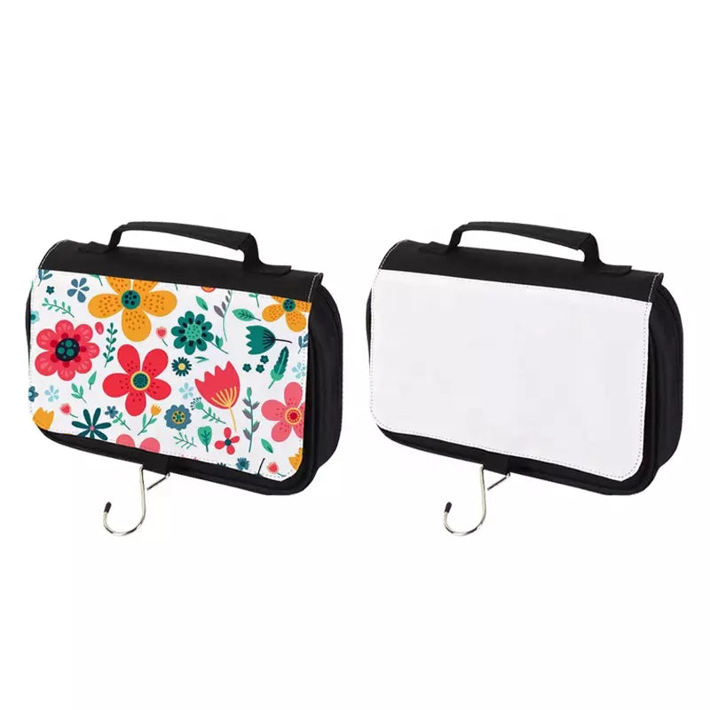 Toiletry Kits Sublimation Blank Travel Wash Bag with Hook