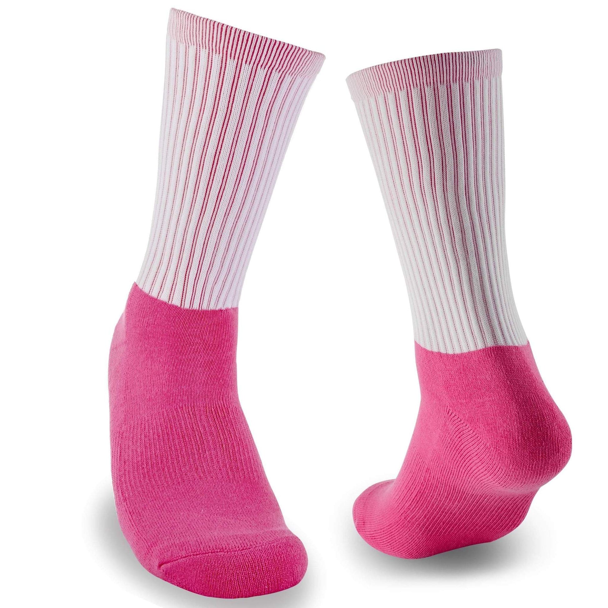 Men's Red and White Striped Socks